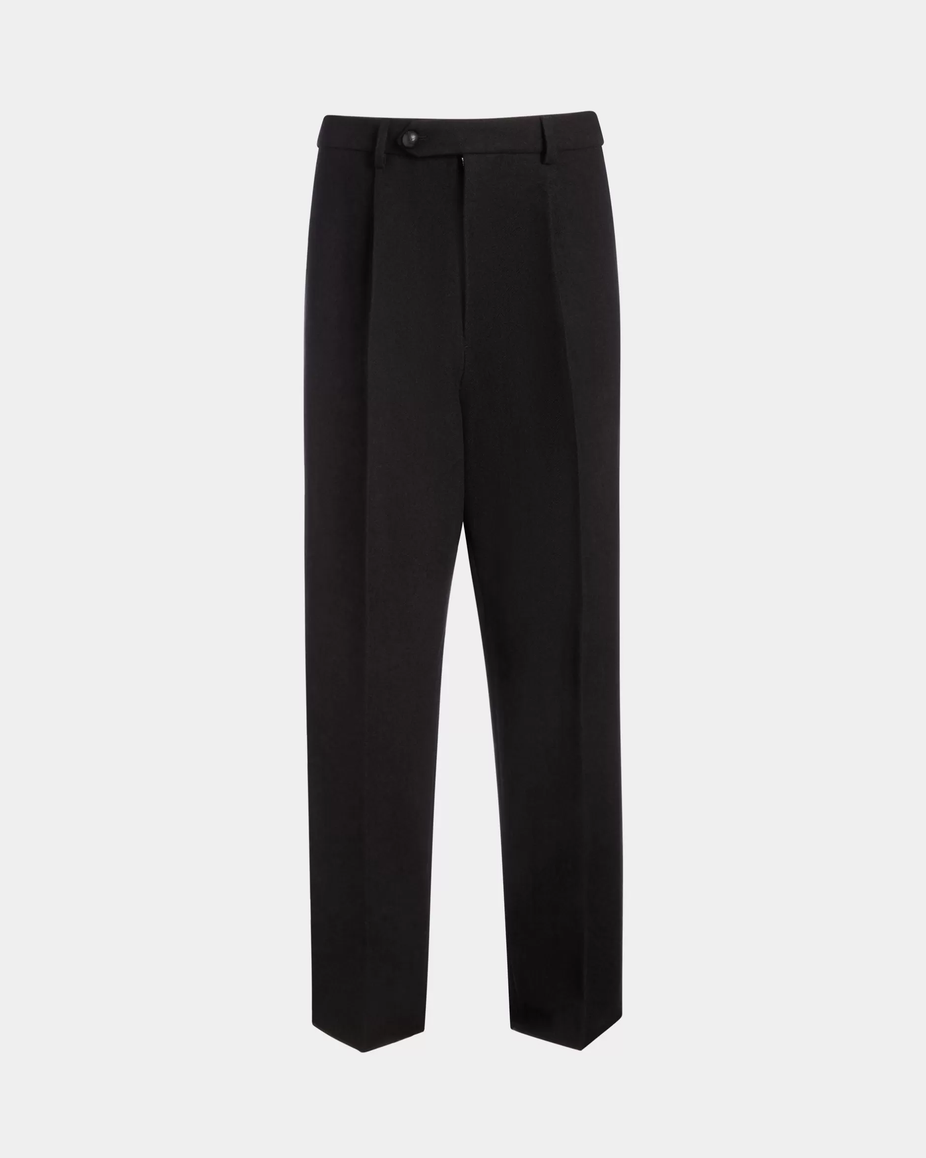 Bally Winter Capsule Bundfaltenhose Aus Wollmix In Schwarz Fashion