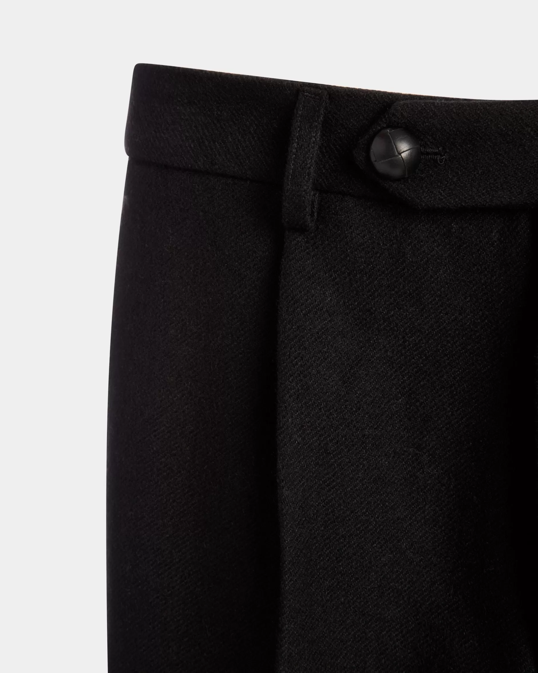 Bally Winter Capsule Bundfaltenhose Aus Wollmix In Schwarz Fashion