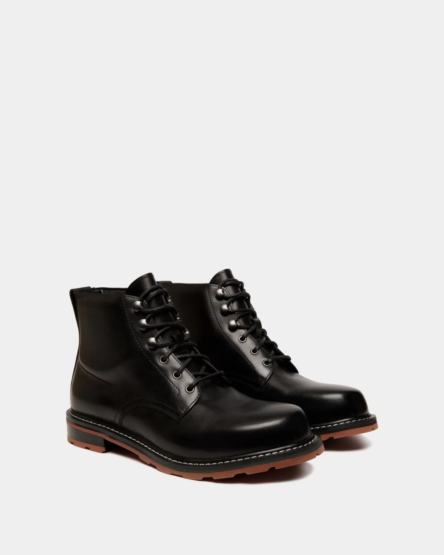 Bally Winter Capsule Stiefelette Aus em Leder Schwarz Sale