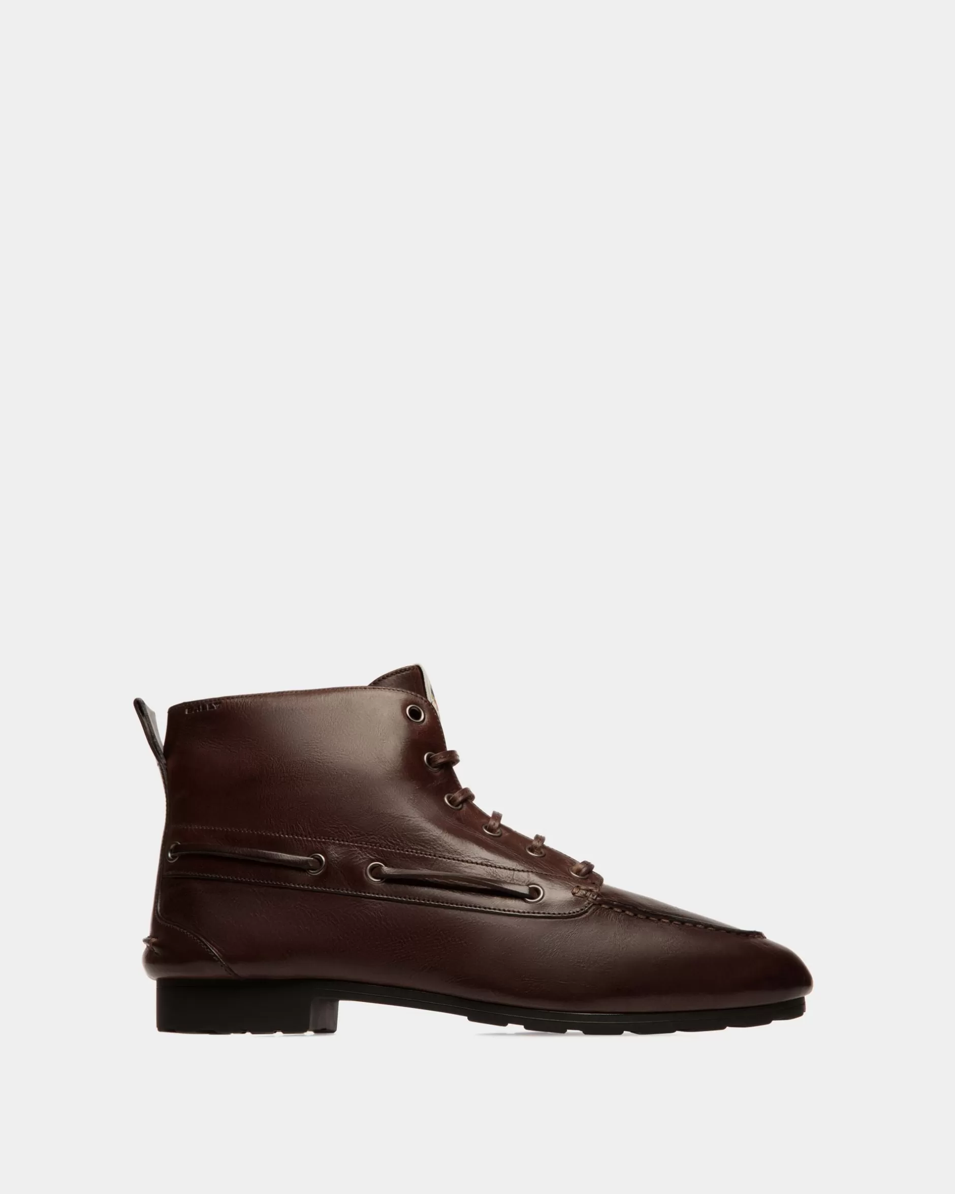 Bally Winter Capsule Stiefeletten Aus Leder In Ebenholzschwarz Braun Hot